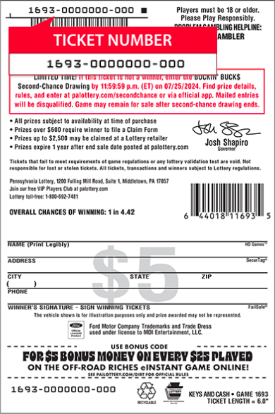 ticket number instructions